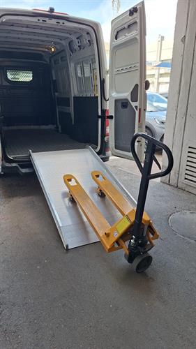 רמפה לעגלות משטחים רחבה אורך 2.1 מטר רוחב 1 מטר עומס עד 1 טון קמפינג לייף