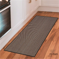 שטיח מטבח גקארד - חלק  מונע החלקה \ שחור