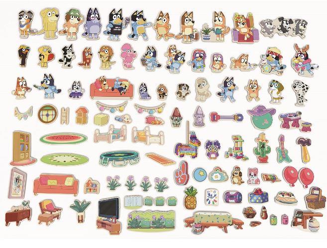 בלואי Bluey ערכת יצירה מעץ 108 חלקים בלואי Bluey ערכת יצירה מעץ 108 חלקים