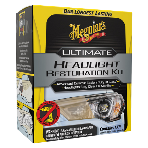קיט חידוש פנסים - ULTIMATE HEADLIGHT RESTORATION KIT מבית MEGUIAR'S