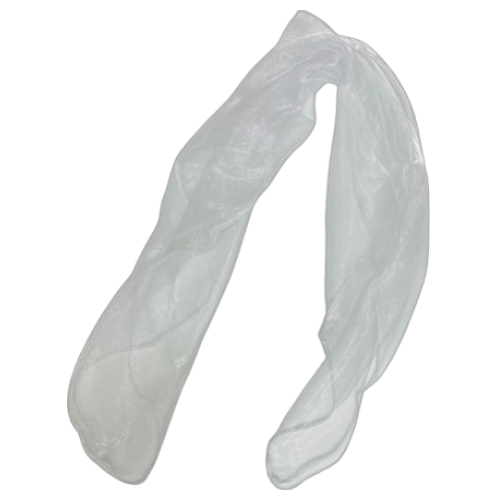 מטפחות משי לבנות 12 יחידות