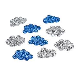 מדבקות סול עננים נצנצים - 70 יח'