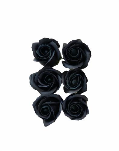 6 פרחי סבון שחור