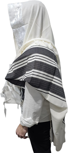 טלית גדול צמר - הללויה טלית גדול צמר - הללויה