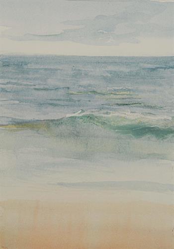 The rustling of the waves, 2021, watercolor on paper, 20x30 cm