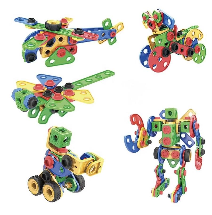 סט הברגות עם גלגלים במיכל