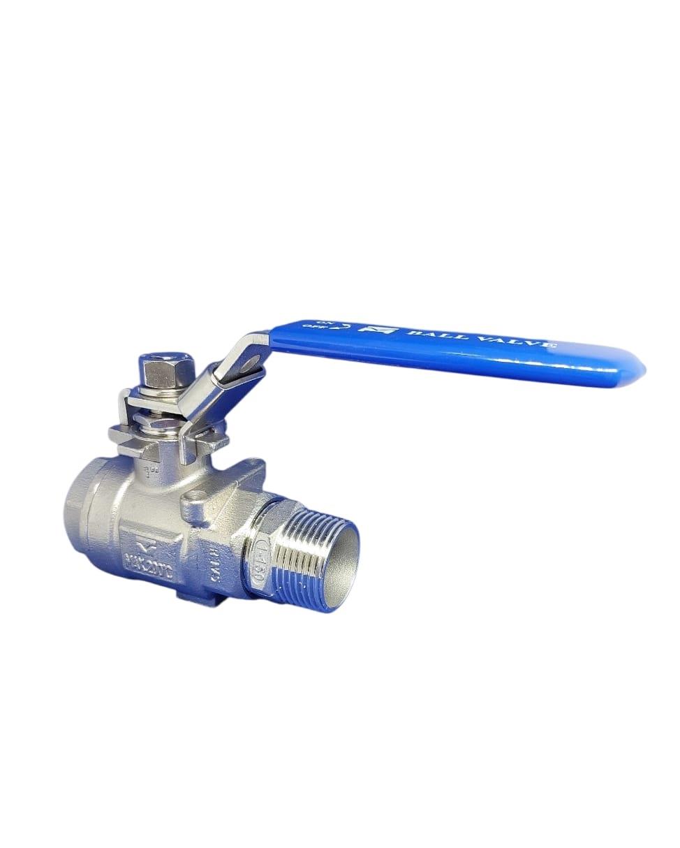 ברז נירוסטה 1'' צול 32 ממ זכר ונקבה קמפינג לייף