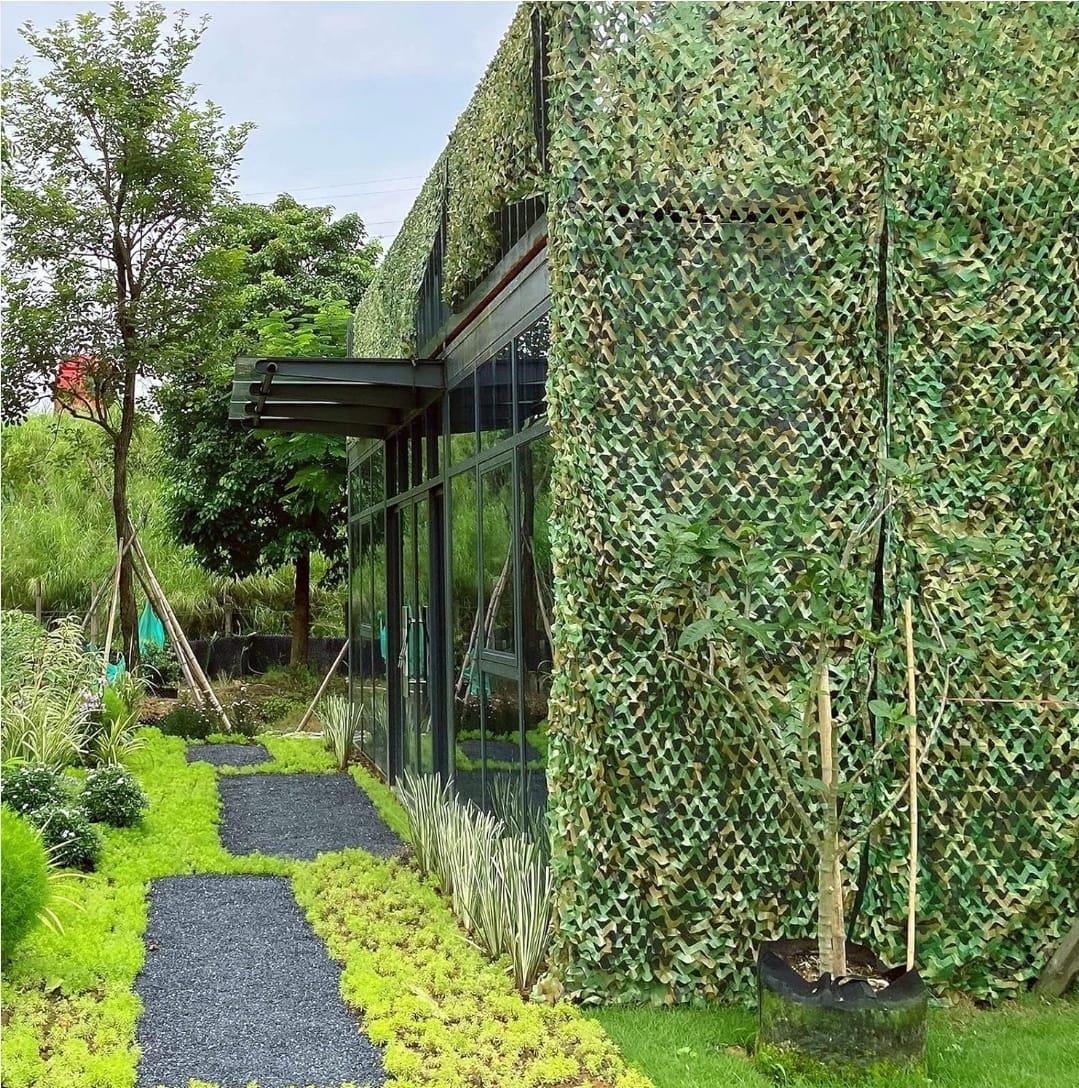 פיינטבול רשת הסוואה 15 על 15 מטר סגנון צבאי טקטי לעיצוב ותפאורה קמפינג לייף