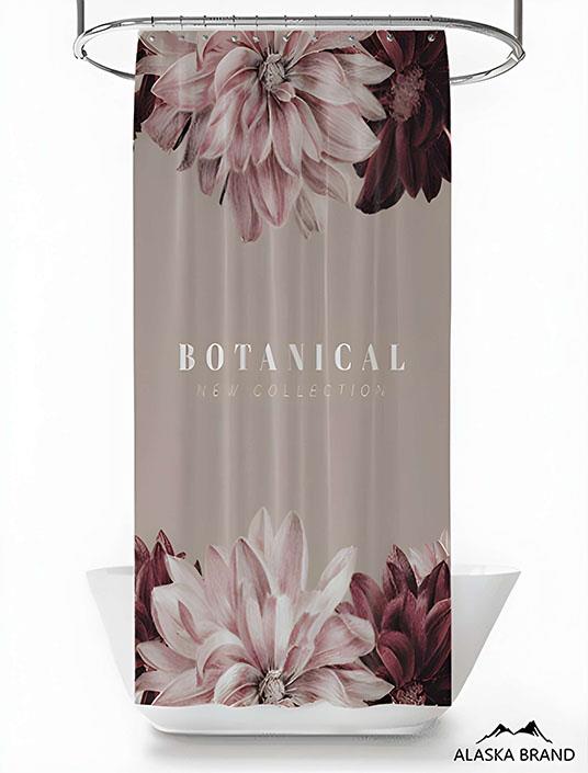 וילון אמבטיה איכותי דגם - Botanical