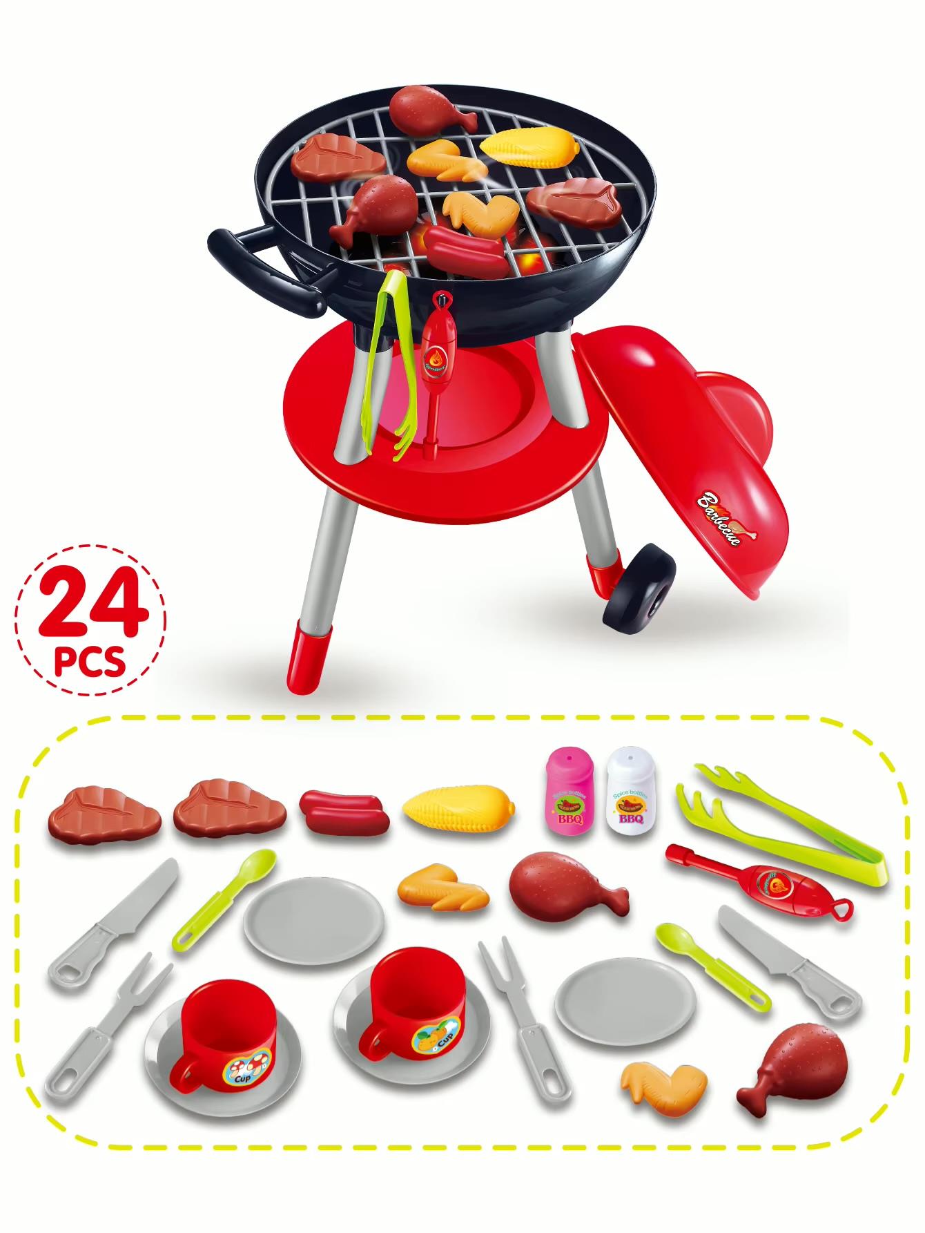 מנגל פלסטיק 24 חלקים