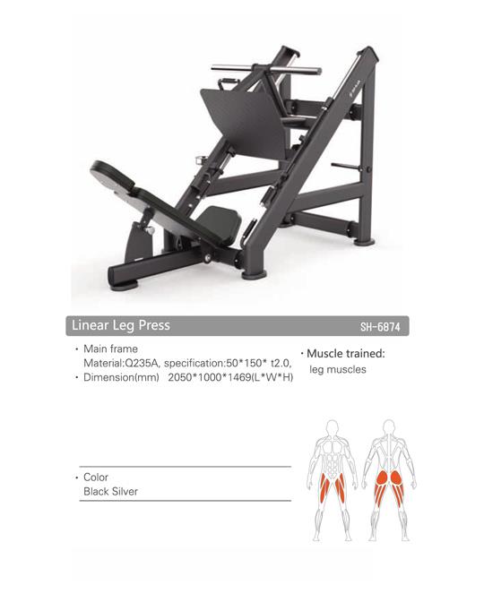 מכשיר לחיצת רגליים Plate Loaded Linear Leg Press