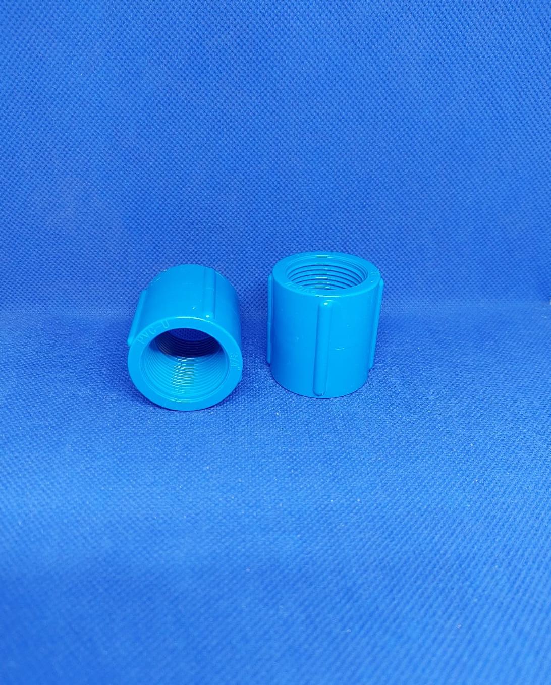 מופה 4\3 PVC הברגה דו צדדית צבע כחול קמפינג לייף מופה 4\3 PVC הברגה דו צדדית צבע כחול קמפינג לייף