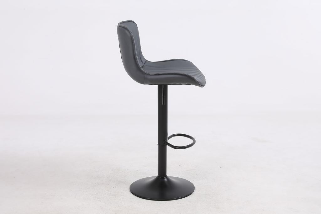 כסא בר מעוצב דגם אירלנד דמוי עור אפור כסא בר מעוצב דגם אירלנד דמוי עור אפור