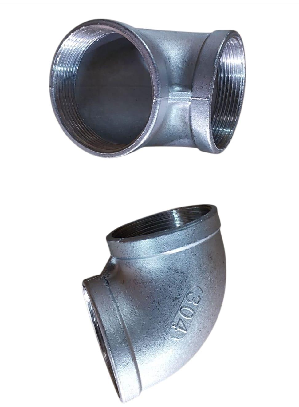 זוית 90 מעלות נירוסטה 2'' צול הברגה נקבה דו צדדי קמפינג לייף זוית 90 מעלות נירוסטה 2'' צול הברגה נקבה דו צדדי קמפינג לייף