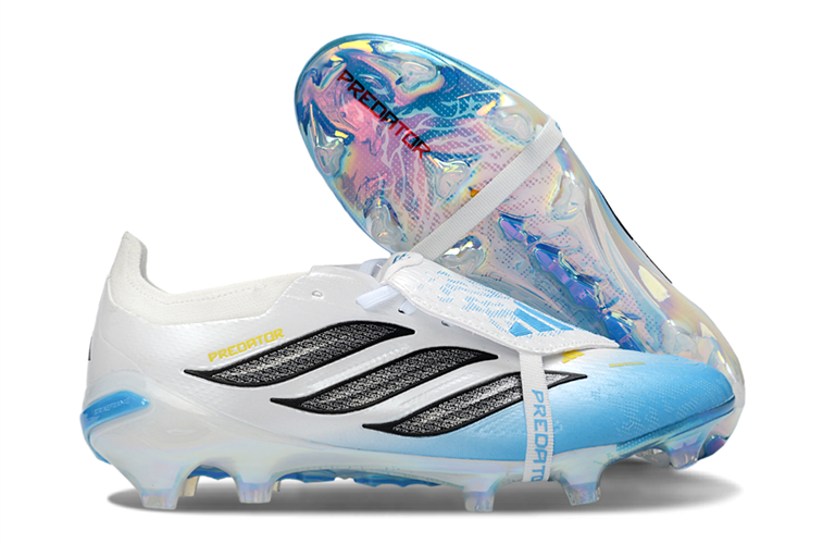 נעלי כדורגל אדידס Adidas Predator Elite FG לבן כחול