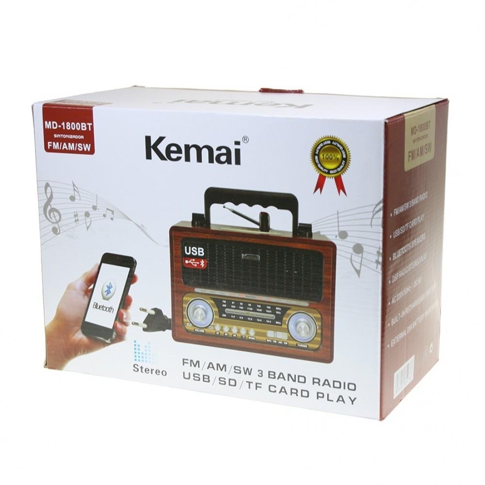 רדיו בלוטוס|Kemai Portable Rechargeable Radio