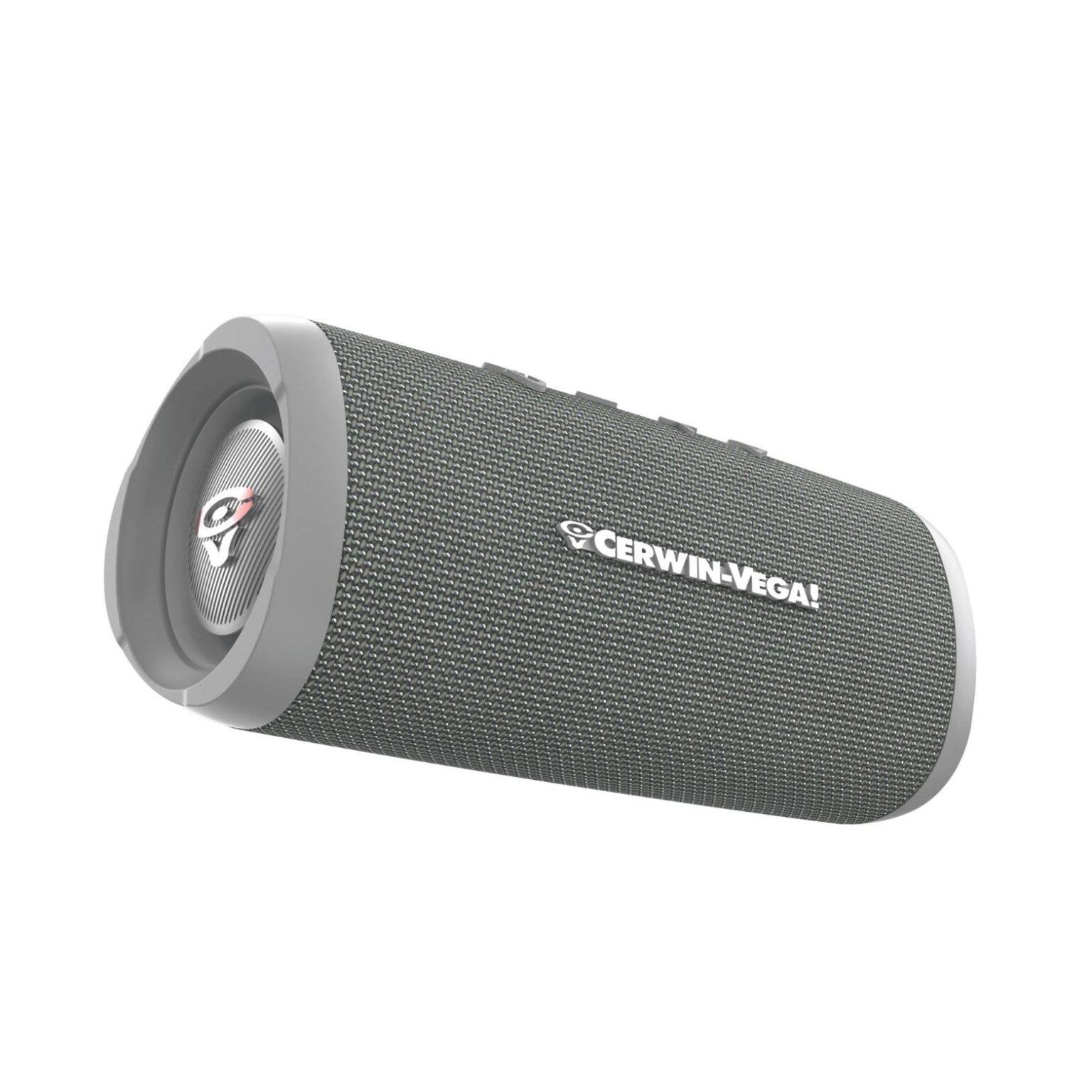 רמקול BT נייד וופר קומפקטי ועוצמתי עם TWS, אפור CERWIN VEGA
