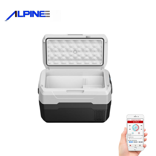 מקרר קומפרסור לרכב 40 ליטר ALPINE דגם ALPX הפעלה באמצעות אפליקציה