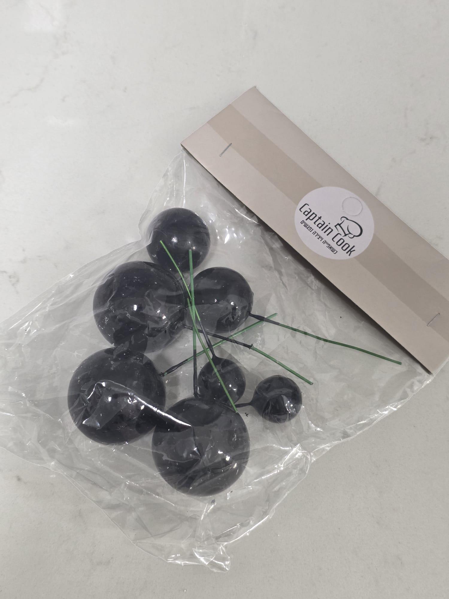 סט שבעה כדורים לקישוט עוגה