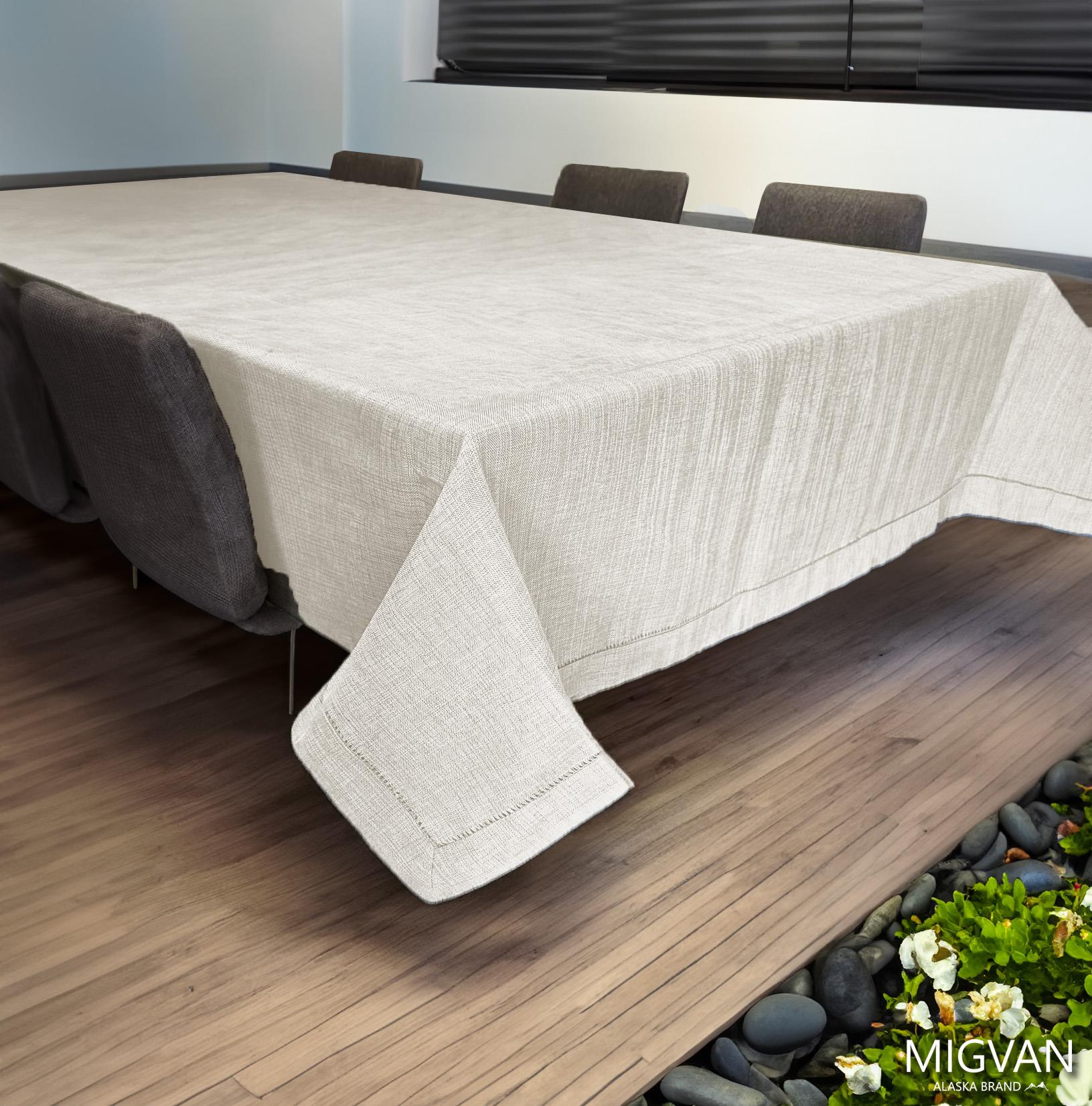 מפת שולחן איכותית ועבה דגם ונוס - בז קרם [מבחר מידות]