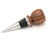 פקק לבקבוק יין בשילוב עץ ומתכת פקק לבקבוק יין בשילוב עץ ומתכת