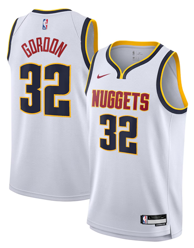גופיית ארון גורדון דנוור נאגטס NBA לבנה