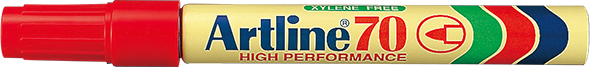 טוש לא מחיק ראש עגול Artline 70 - מארז 12 יח' מעורב