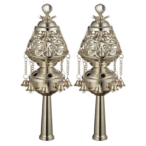 זוג רימונים - כסף