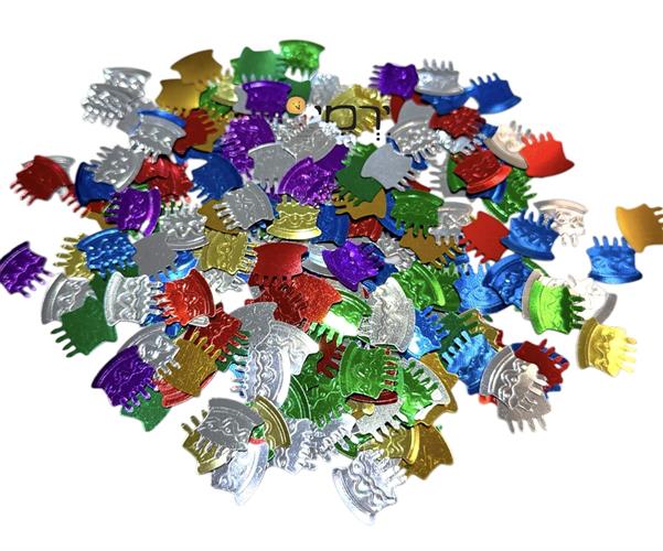 פייטים דגם עוגה צבעונית ליצירה והדבקה