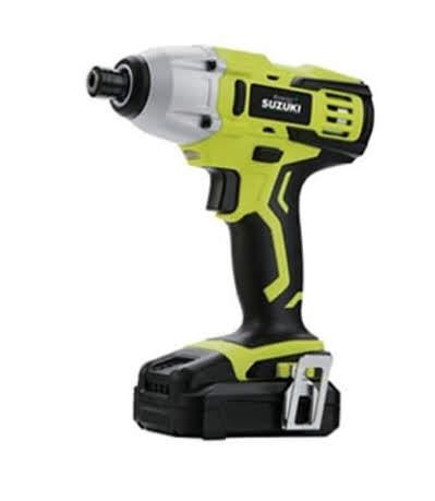 מקדחה מברגה  אימפקט נטענת 20V SUZUKI עם מטען מהיר 2 סוללות