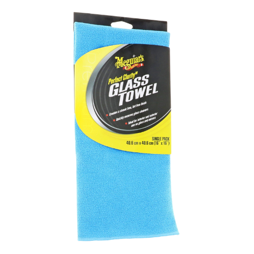 מטלית לניקוי שמשות - PERFECT CLARITY GLASS TOWEL מבית MEGUIAR'S | גודל 40X40 ס"מ