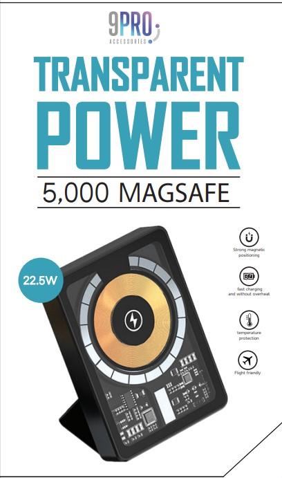 מטען נייד פאוור בנק צבע שחור Pawer Bank 5000 Magsafe