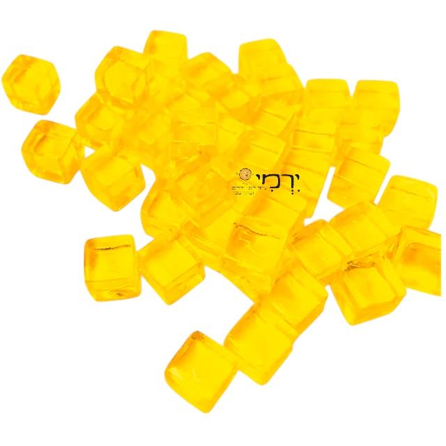 קוביות שקופות מפלסטיק לשולחן אור