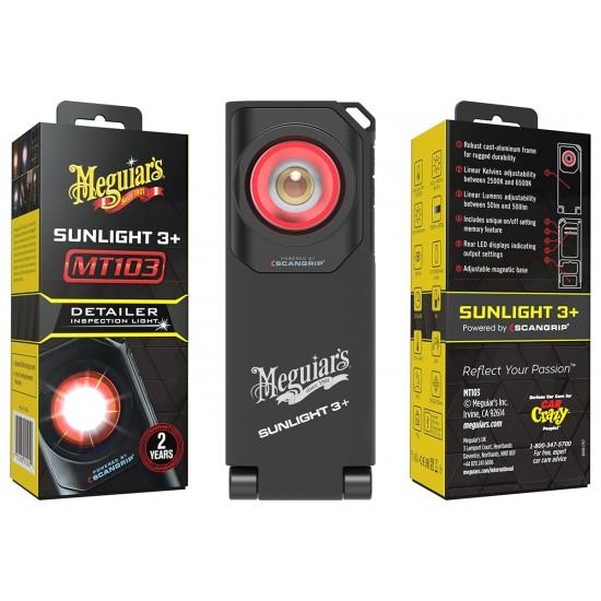 פנס לד בעל גוון אור משתנה - Sunlight 3+ 500 (2500K–6500K) מבית MEGUIAR'S