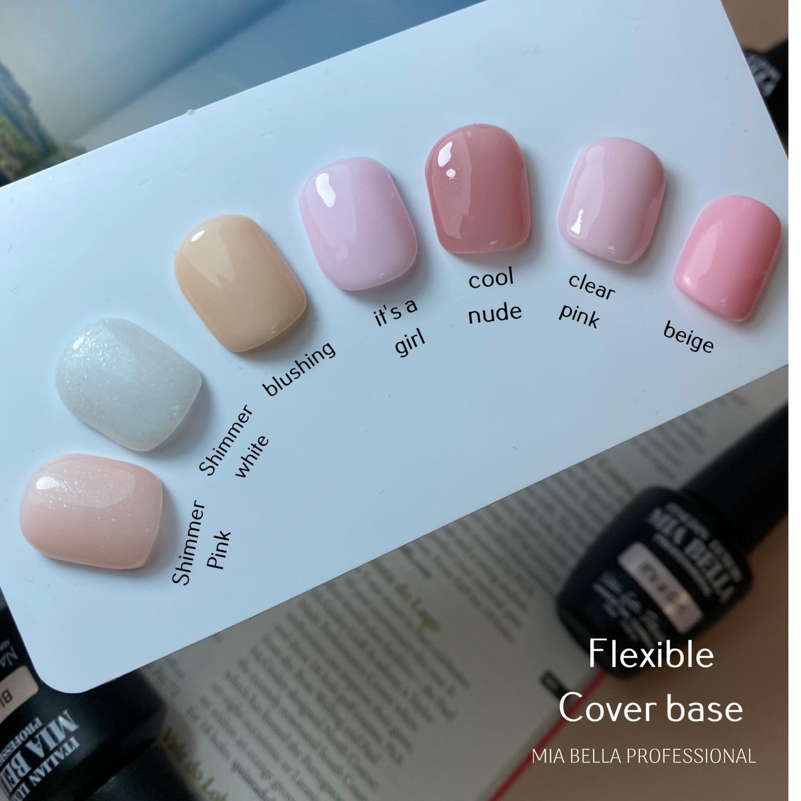 Flexible cover base- clear pink
