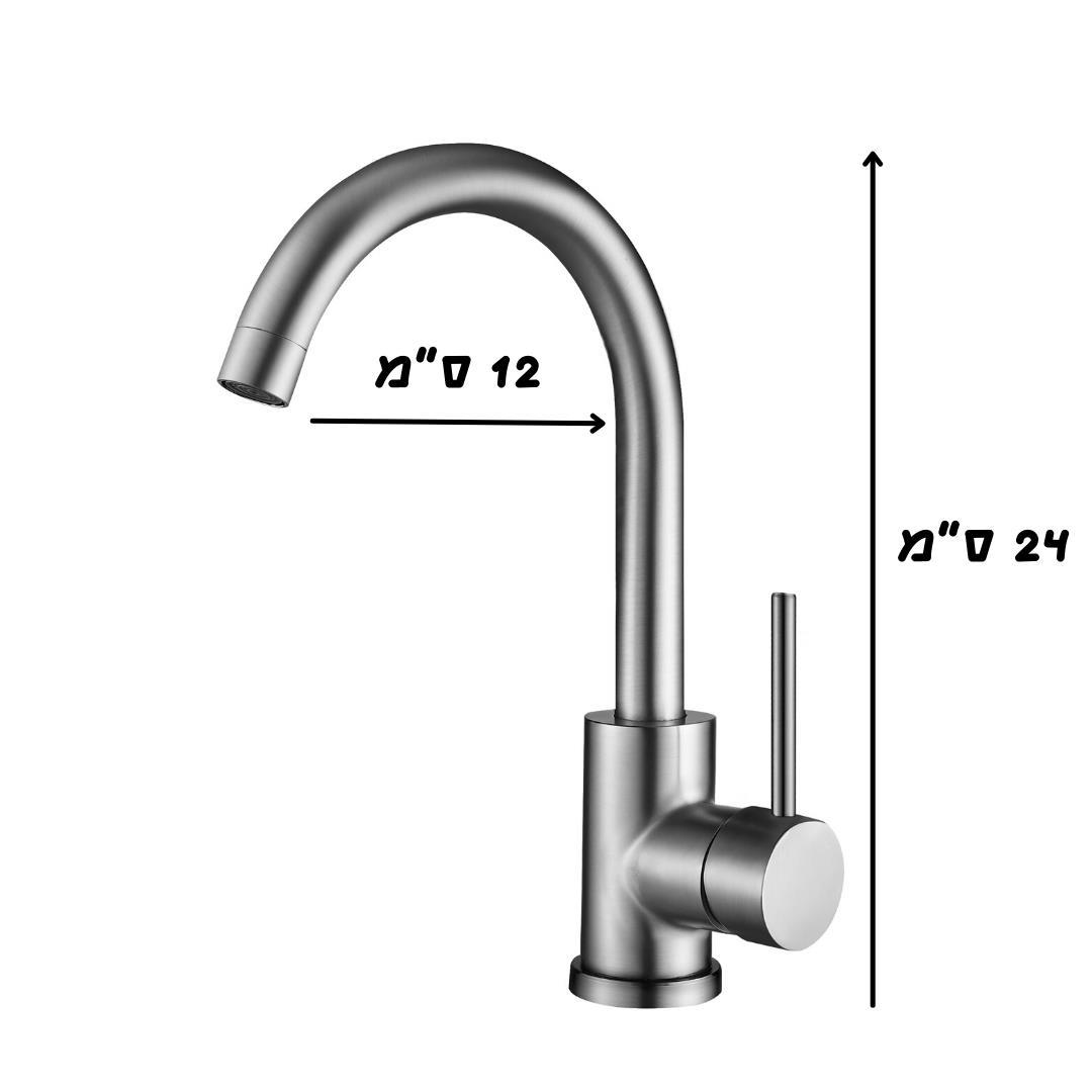 ברז שחור לכיור אמבטיה בעיצוב חדשני ומרהיב