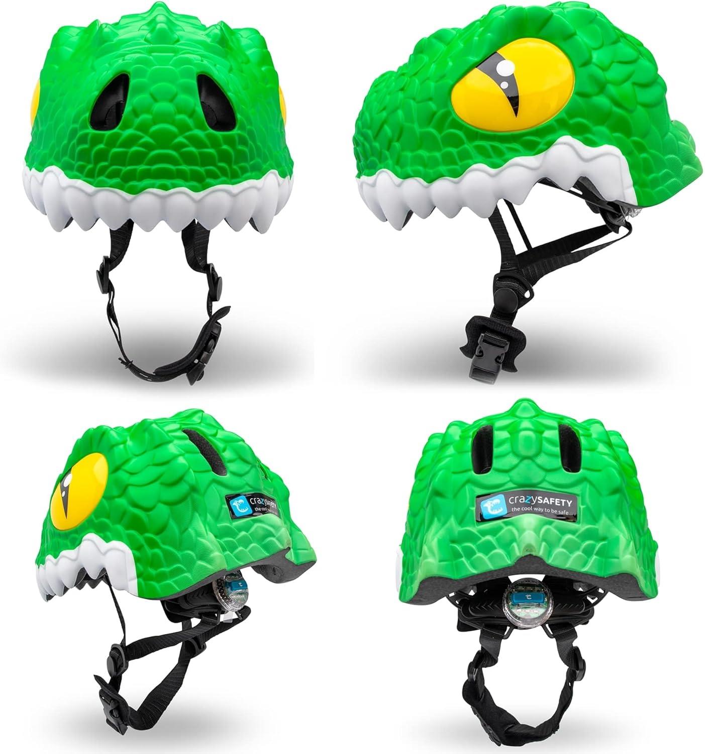 קסדת אופניים - תנין צבע ירוק