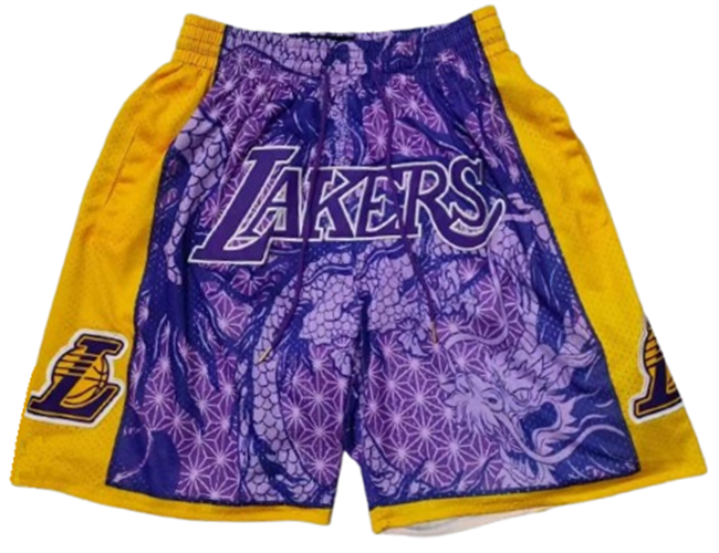 מכנס ל.א לייקרס NBA סגול זהב