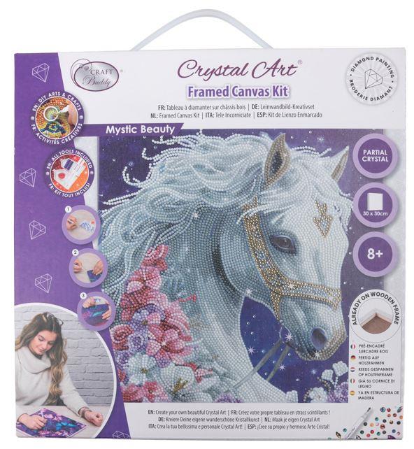 אומנות קריסטל - תמונת קנבס סוסה מיסטית 30*30 אומנות קריסטל - תמונת קנבס סוסה מיסטית 30*30