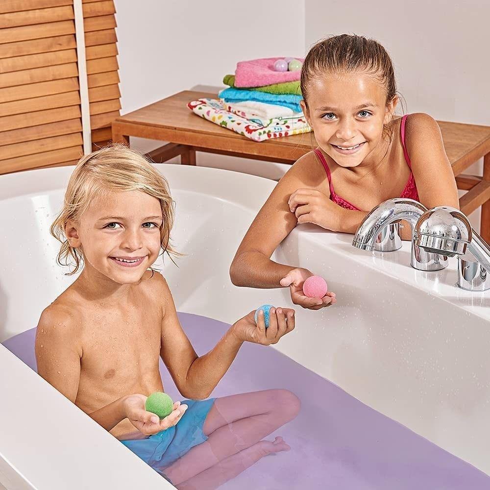 זימפלי Zimpli -  פצצות אמבטיה Baff Water Colours - מארז 12 יחידות
