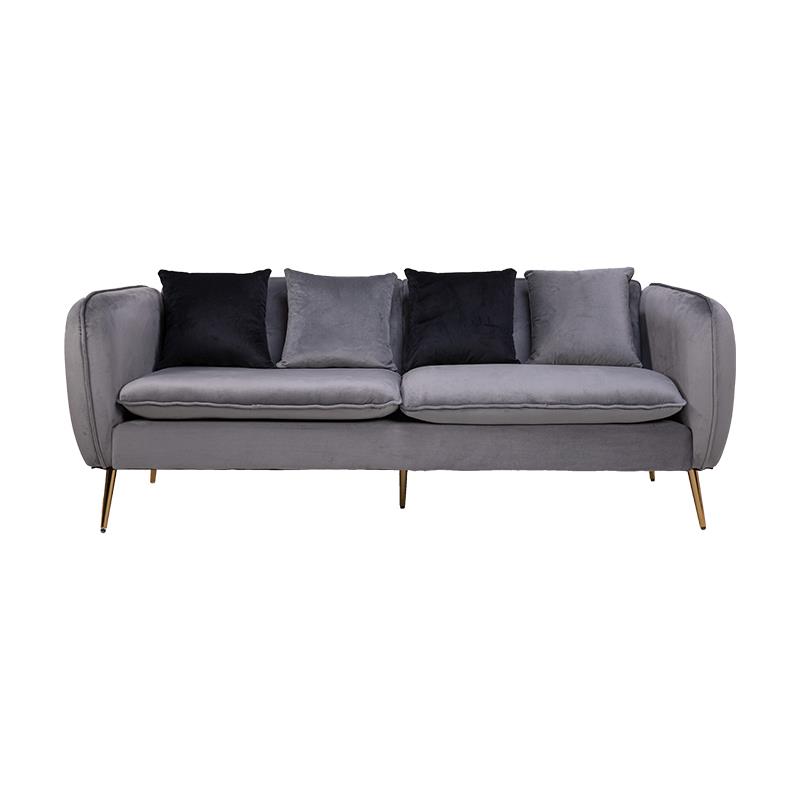 ספה תלת מושבית דגם ברצלונה צבע אפור