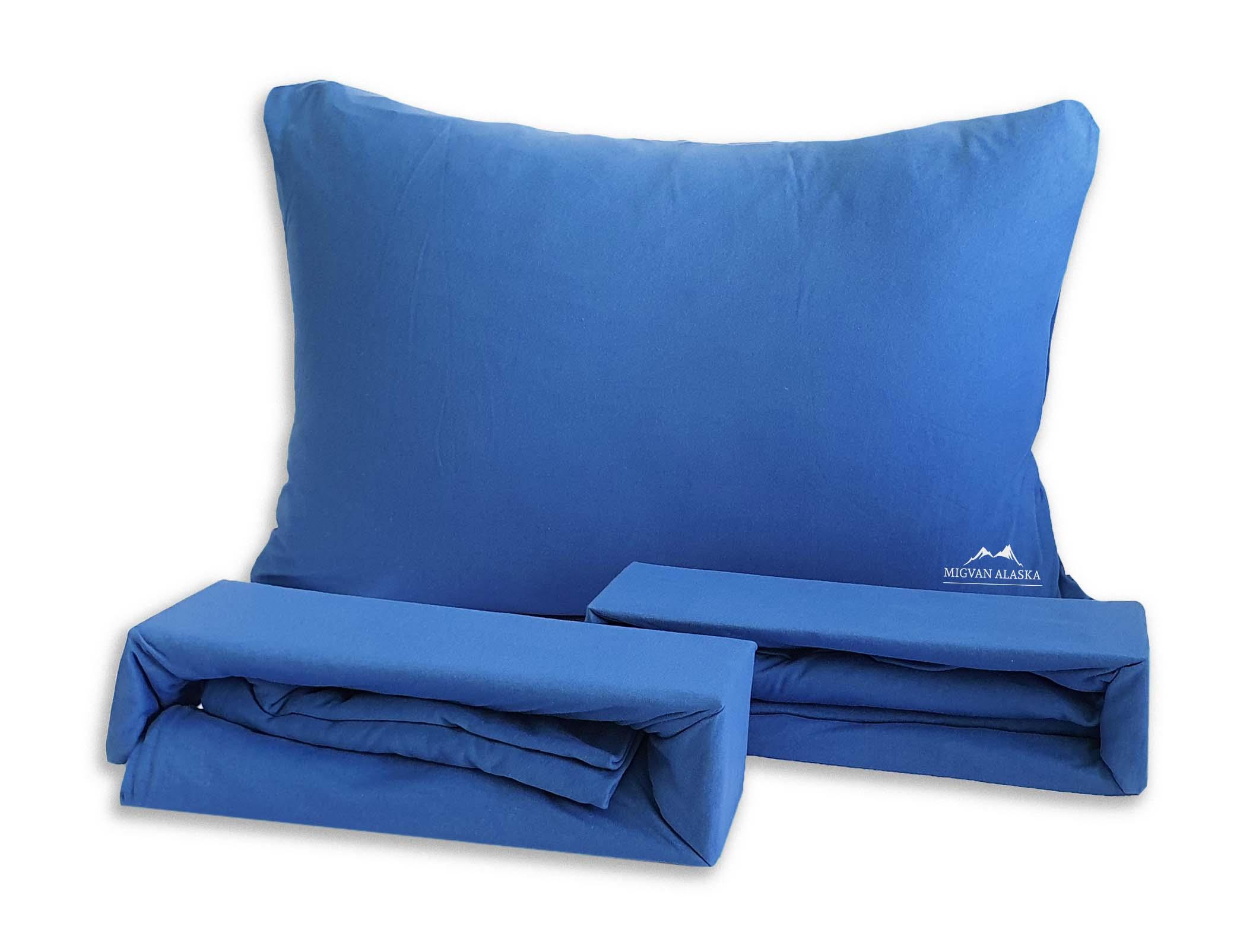 סדין ג'רסי טריקו צבע - רויאל + ציפית מתנה!