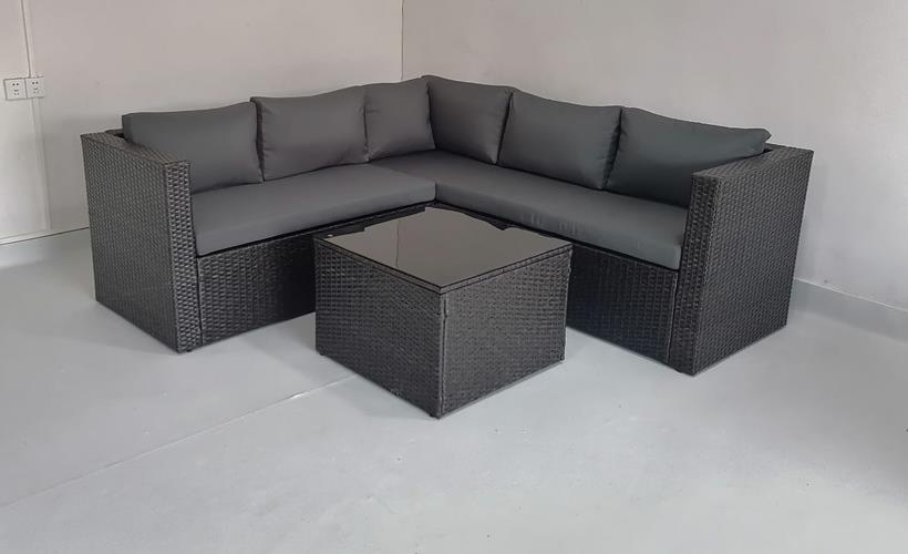 מערכת ישיבה לגינה ולמרפסת פינתית ראטן דגם מרסיי מערכת ישיבה לגינה ולמרפסת פינתית ראטן דגם מרסיי