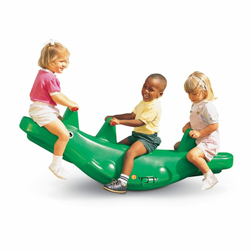 נדנדת תנין לשלושה ילדים