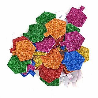 מגזרות סול נצנץ - סביבון + דבק דו"צ