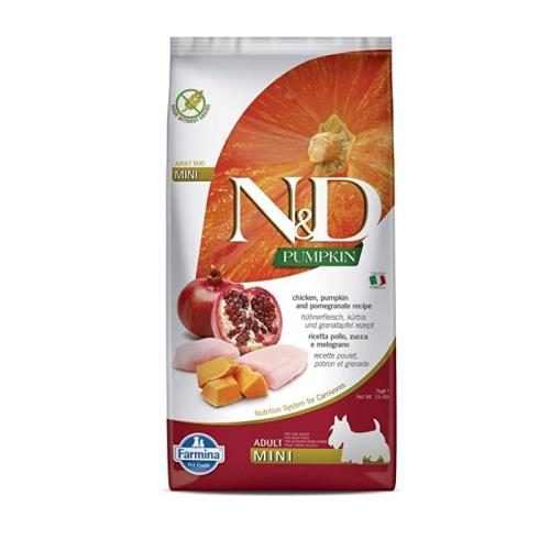N&D כלב בוגר מיני דלעת עוף 7 קג Natural&Delicious