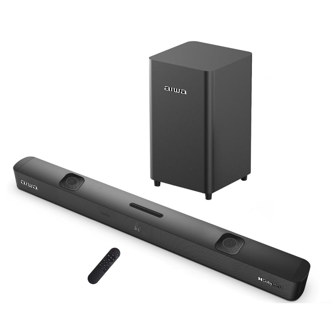 מקרן קול DOLBY ATMOS AIWA 2.1.2 עם סאב וופר אלחוטי 500W מקרן קול DOLBY ATMOS AIWA 2.1.2 עם סאב וופר אלחוטי 500W