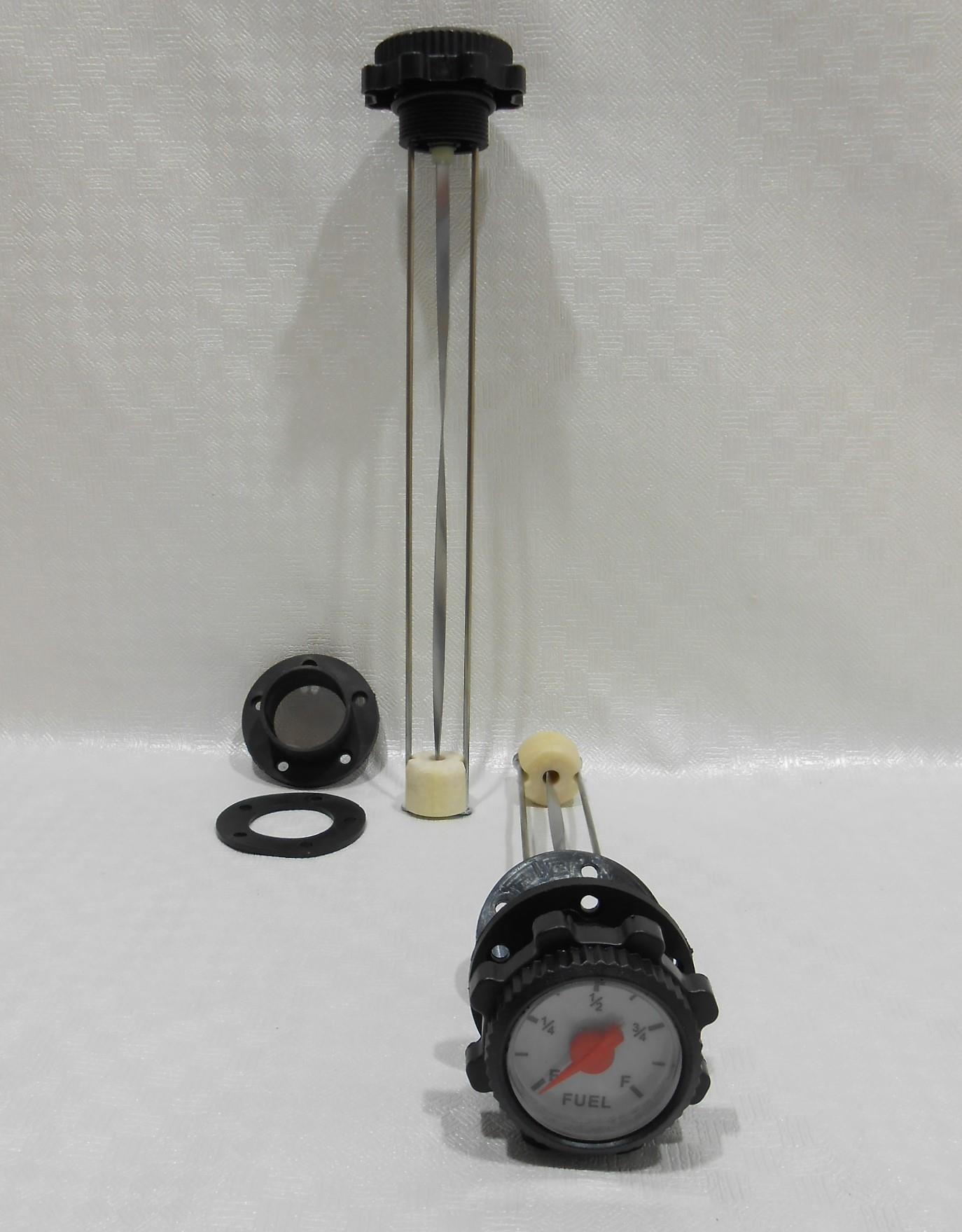 מצוף מכאני עומק 19 סמ עם שעון סקאלה שמראה את גובה הנוזל ללא צורך בחשמל מיועד לדלק ולמים