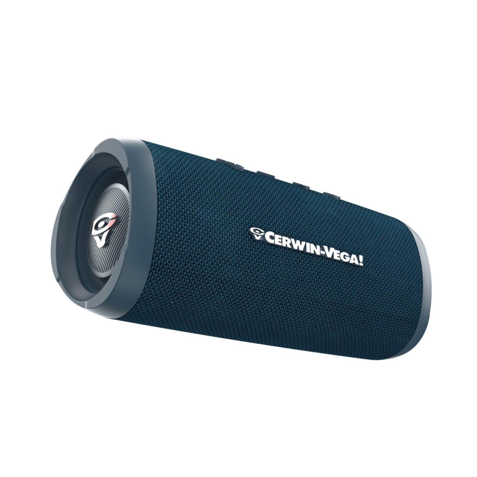 רמקול BT נייד וופר קומפקטי ועוצמתי עם TWS, כחול CERWIN VEGA