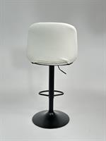 כסא בר מעוצב דגם קנזס דמוי עור צבע לבן